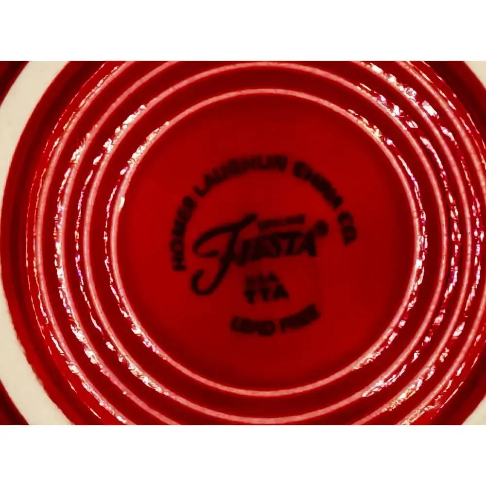 Fiesta by Homer Laughlin Teacup and Saucer Set - Scarlet Red